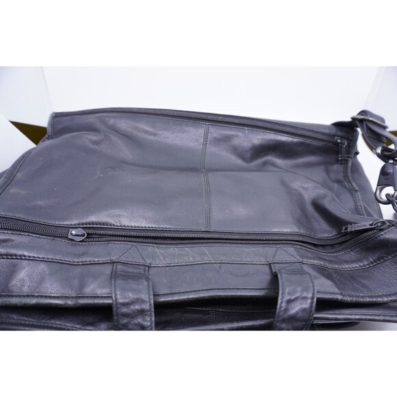Tumi Alpha 96141D4 All-Leather Expandable Briefcase Shoulder Messenger Bag PC - Picture 7 of 8